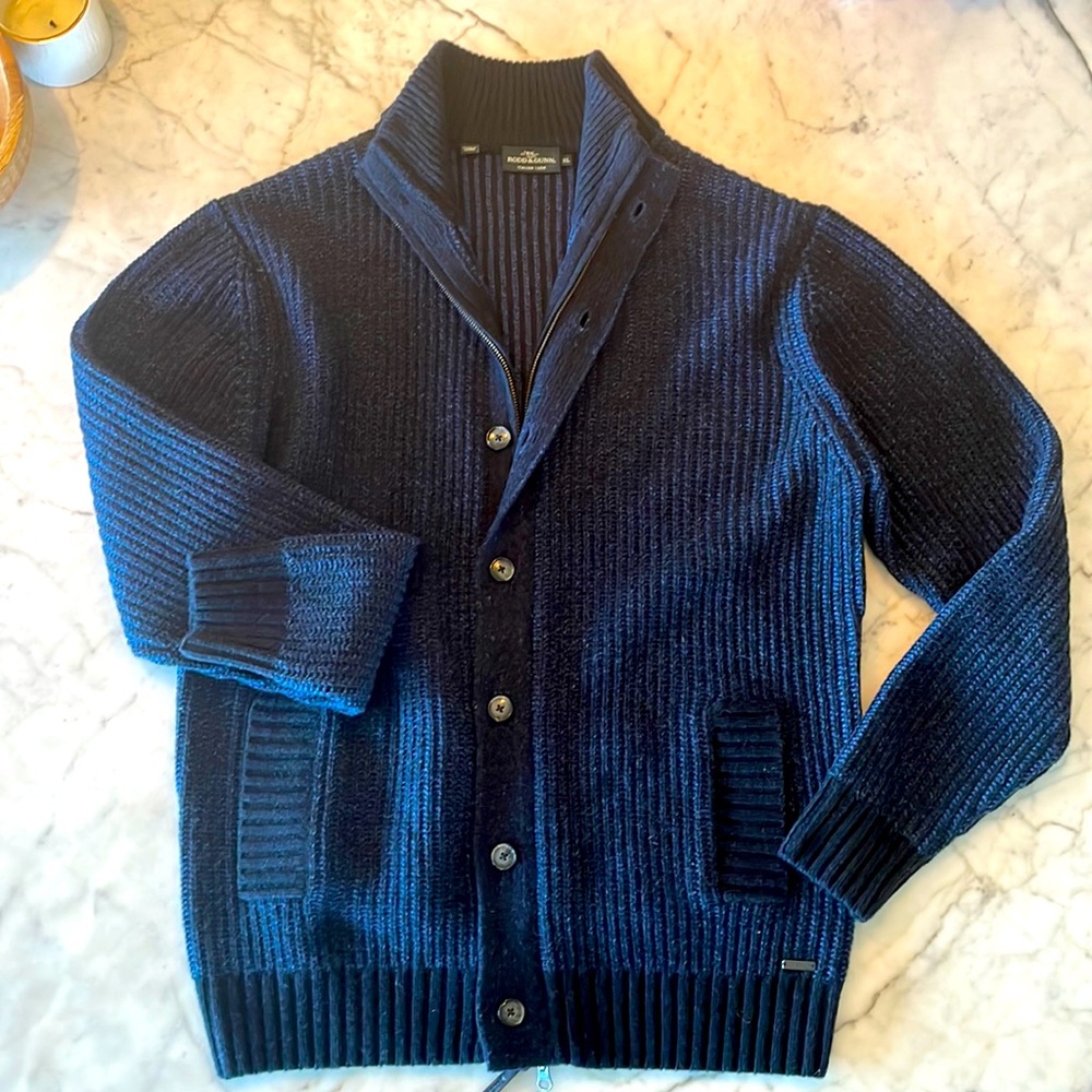 Todd & Gunn Italian Yarn Sweater Jacket